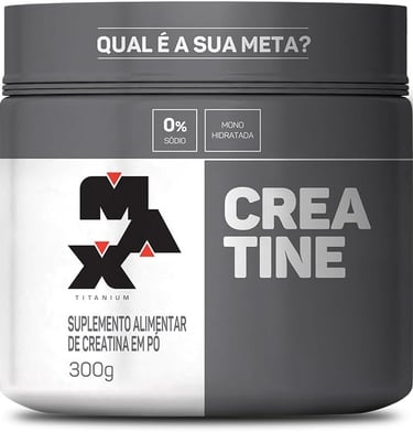 Creatina Max Titanium Monohidratada: aumento de força e volume muscular comprovado