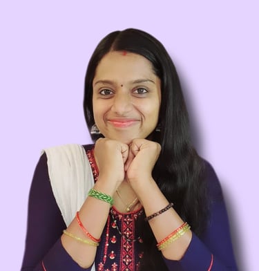 a woman in a blue dress and a white shirt