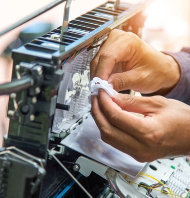 Instalando mufla de internet