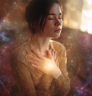 femme empathe qui se connecte à son énergie pour apprendre à discerner ses émotions