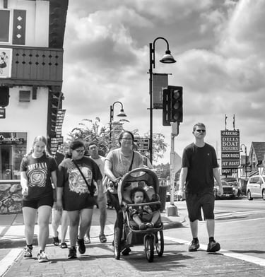 Broadway Street in Wisconsin Dells