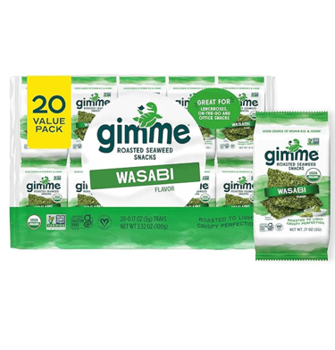 wasabi flavor roasted seaweed snacks