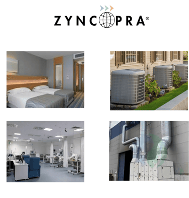 Application of HVAC systems in hotels, factories, hospitals and office buildings.