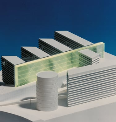 Maquete física para estudo de volumetria arquitetônica