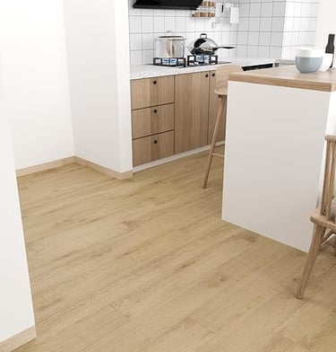 Scandinavian Peel-and-Stick Wood Plank Flooring – 36-Pack Self-Adhesive Vinyl Tiles for Kitchen, Din