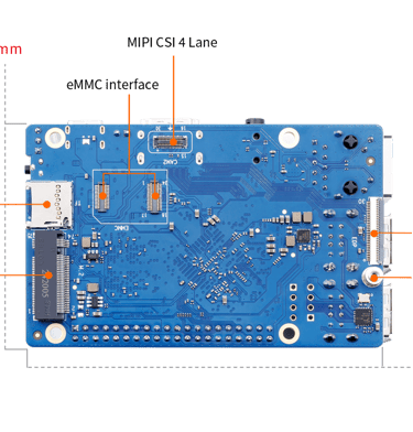 orange pi 4a rear
