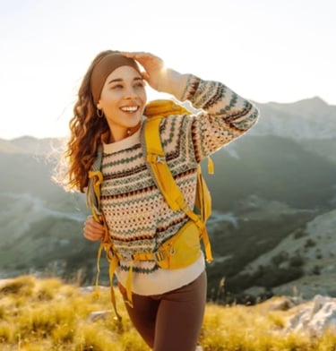 girl hiking