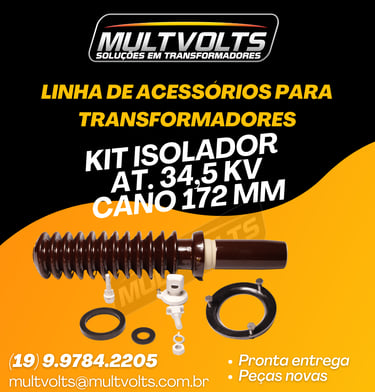 1kitTerminal Isolador AT 34,5 KV 172 mm