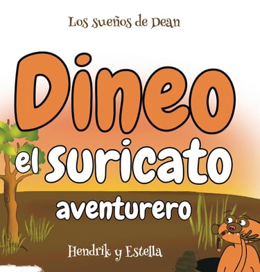 Dinoe meerkat picture book for children in Spanish 