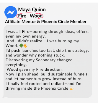 Maya turned burnout into sustainable growth by aligning her Fire with Wood strategy.