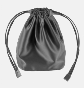 A soft, premium drawstring bag, ideal for luxury product packaging or GWP.