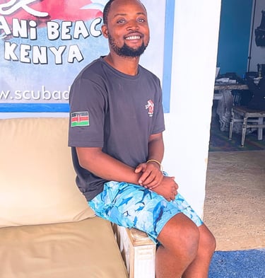 Scuba duka staff Salim Swaleh dive master and guide