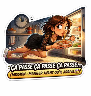 ninja en cuisine. pas vu pas prise .