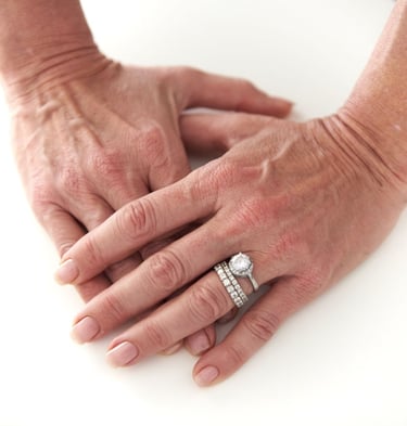 Un'immagine di mani in posizione di supporto reciproco