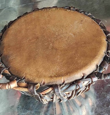 Decorative Indian Dafli Tambourine – Percussion Instrument Used in Festivals and Stage Performances