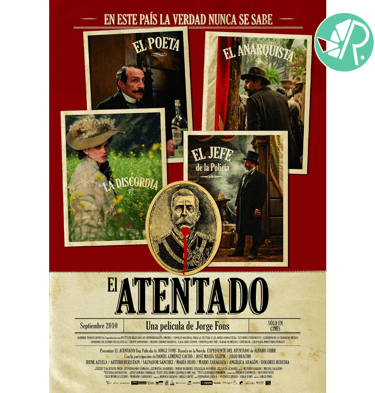Portada y calificación de  la película El Atentado.