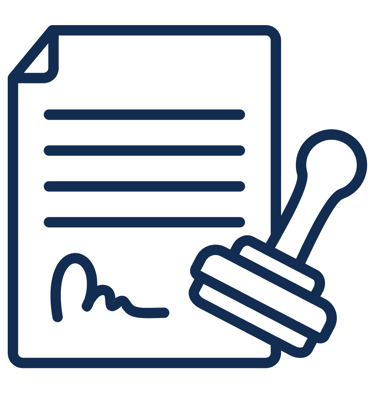 Ícone de documento pericial representando emissão de parecer técnico médico-legal.