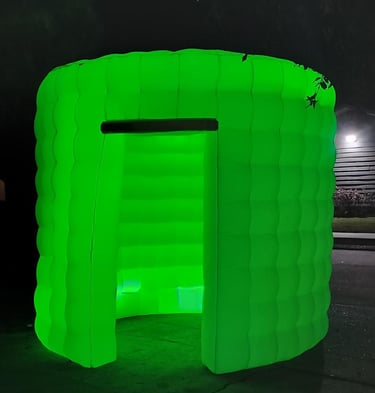 Glowing Color Changing Selfie Cave Photo Booth. Moonwalks & Entertainables. Bookings: 832-216-8423