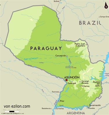 Karte Paraguay