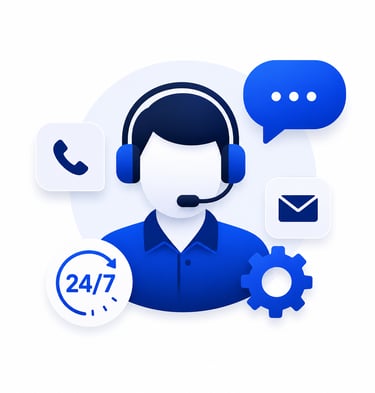 24/7 business website support and assistance