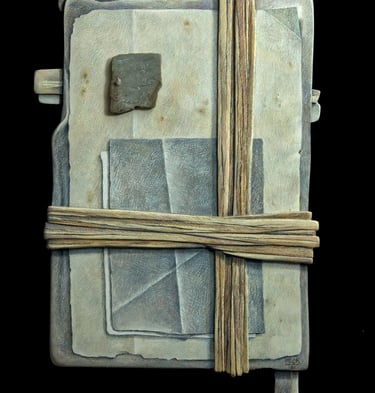"The Ties That Bind" Colored Pencil on Hydrostone $650