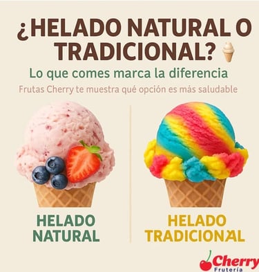 Helados naturales y tradicionales