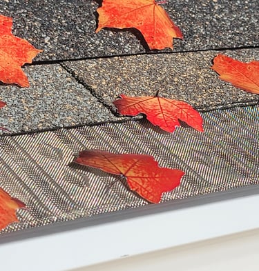 Pro Flo Gutter Guards with Leaves