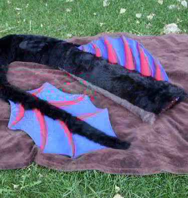 a furry dragon tail