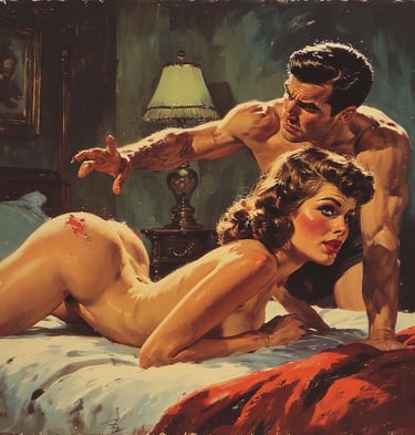 Mann gir kvinne en omgang spanking