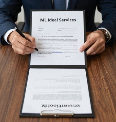 Close-up of a credit report with positive marks and a gold pen.