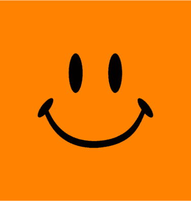 orange smiley face