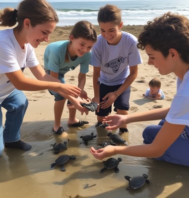 Liberación de Tortugas en playas mexicanas