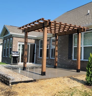 Custom patio and pergola installations