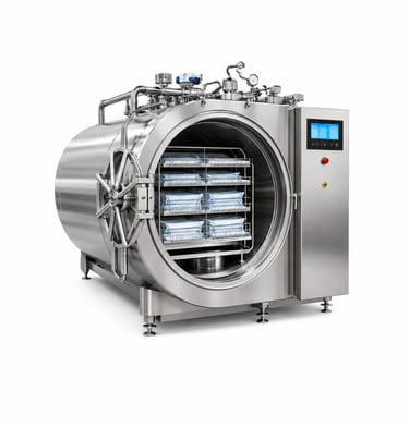 ESTERILIZACION  Transferencia térmica eficiente para procesos de calentamiento, enfriamiento y paste