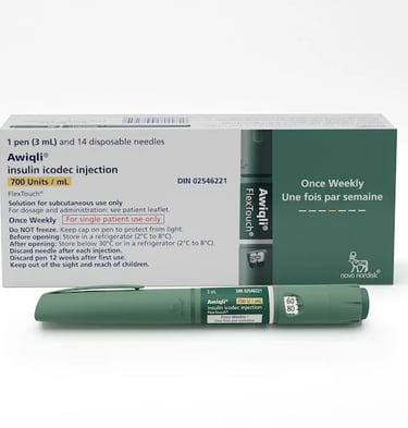 a box of diabetes medication Awiqli