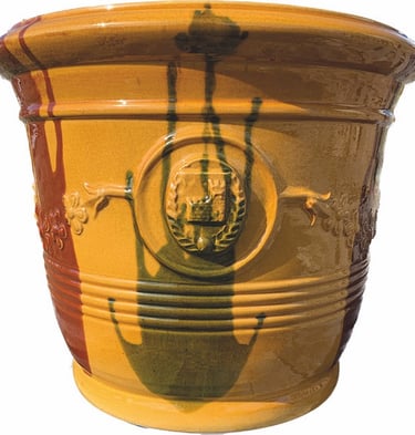 pot émaillé sans pied