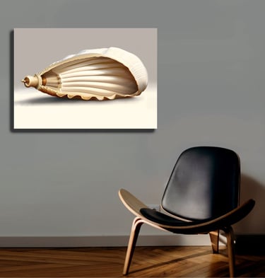 Beautiful Seashell Coastal Canvas Wall Art