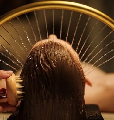 Soin Head Spa réalisé chez Fée Pour Vous