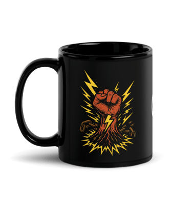 Punchy powerful energy mug