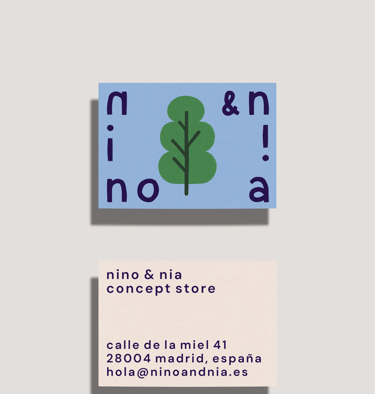 Visitenkarte mit Illustrationselementen im Corporate Design