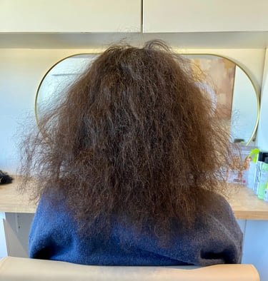 Before and after tape hair extensions St Albans