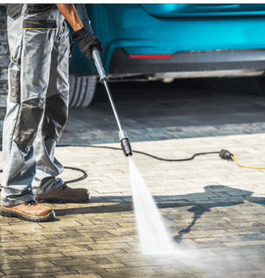 Pressure wash for curb appeal
