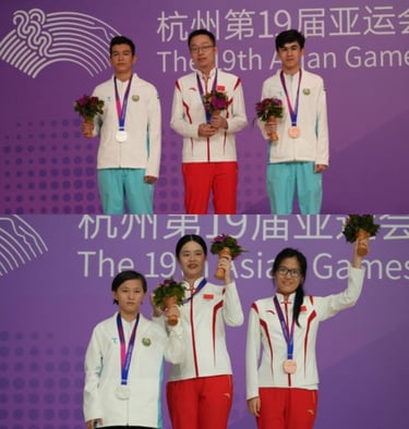 Asian Games: Wei Yi and Zhu Jiner clinch individual titles. Photos: Han Chuanhao, Xinhua News Agency