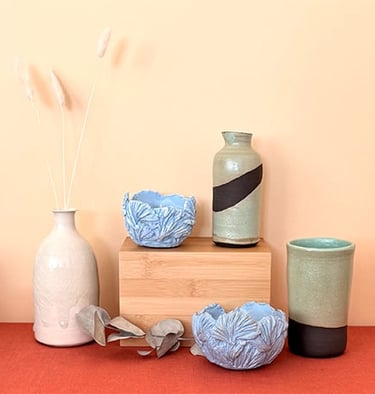 Créations textiles de l'atelier Dès 2mains