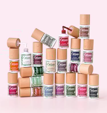 Un ensemble de vernis de la marque Odass