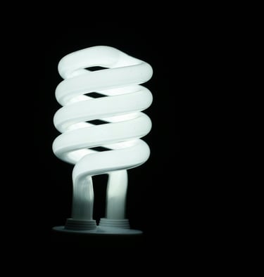 CFL compact fluorescent light bulb