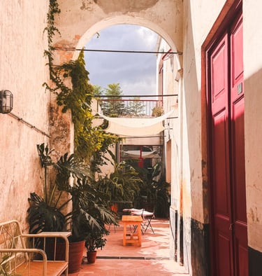 Passage in Colonia in Uruguay, South America