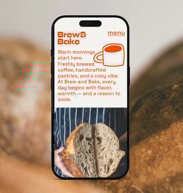 Modernes, minimalistisches Webdesign als Teil einer visuellen Markenidentität