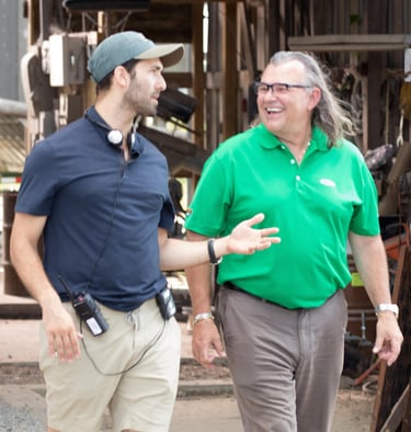 Steve Sukup with Producer Sam Goldberg