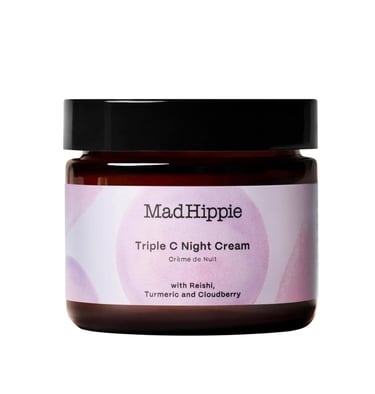 Mad Hippie Triple C Night Cream jar on clean background